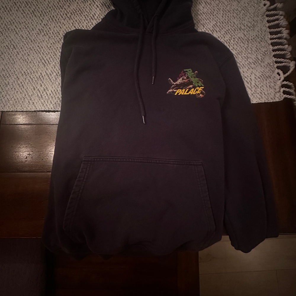 Palace Black Hoodie with Multicolor Logo